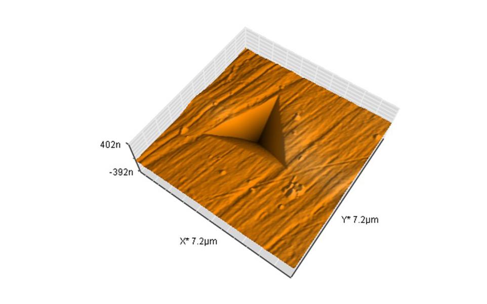 SPM/Nanopositioner allows 3-D imaging of sample surfaces and measurements site selection with nanometre precision - mechanical testing - Micro Material - UK Made